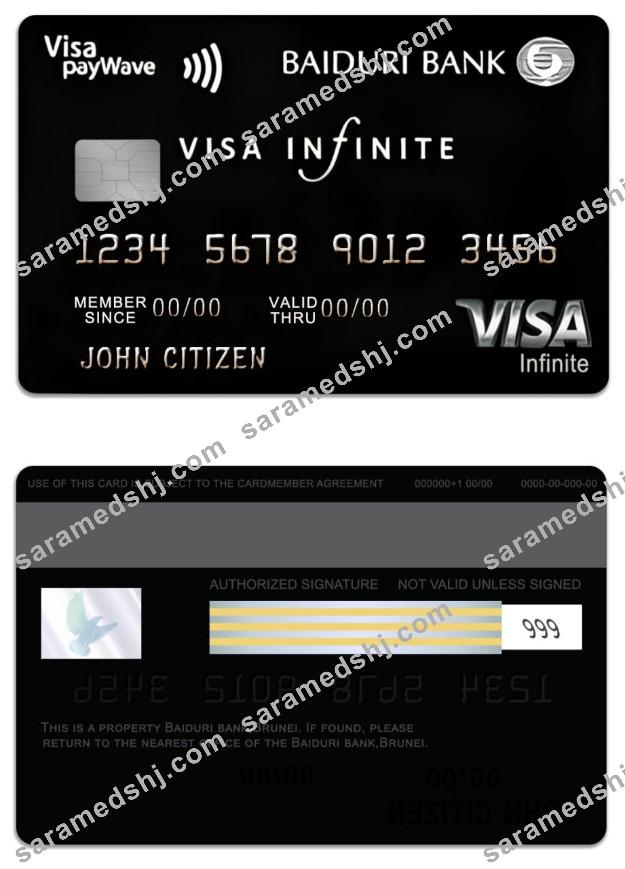 Brunei Baiduri Bank Visa Infinite Credit Card